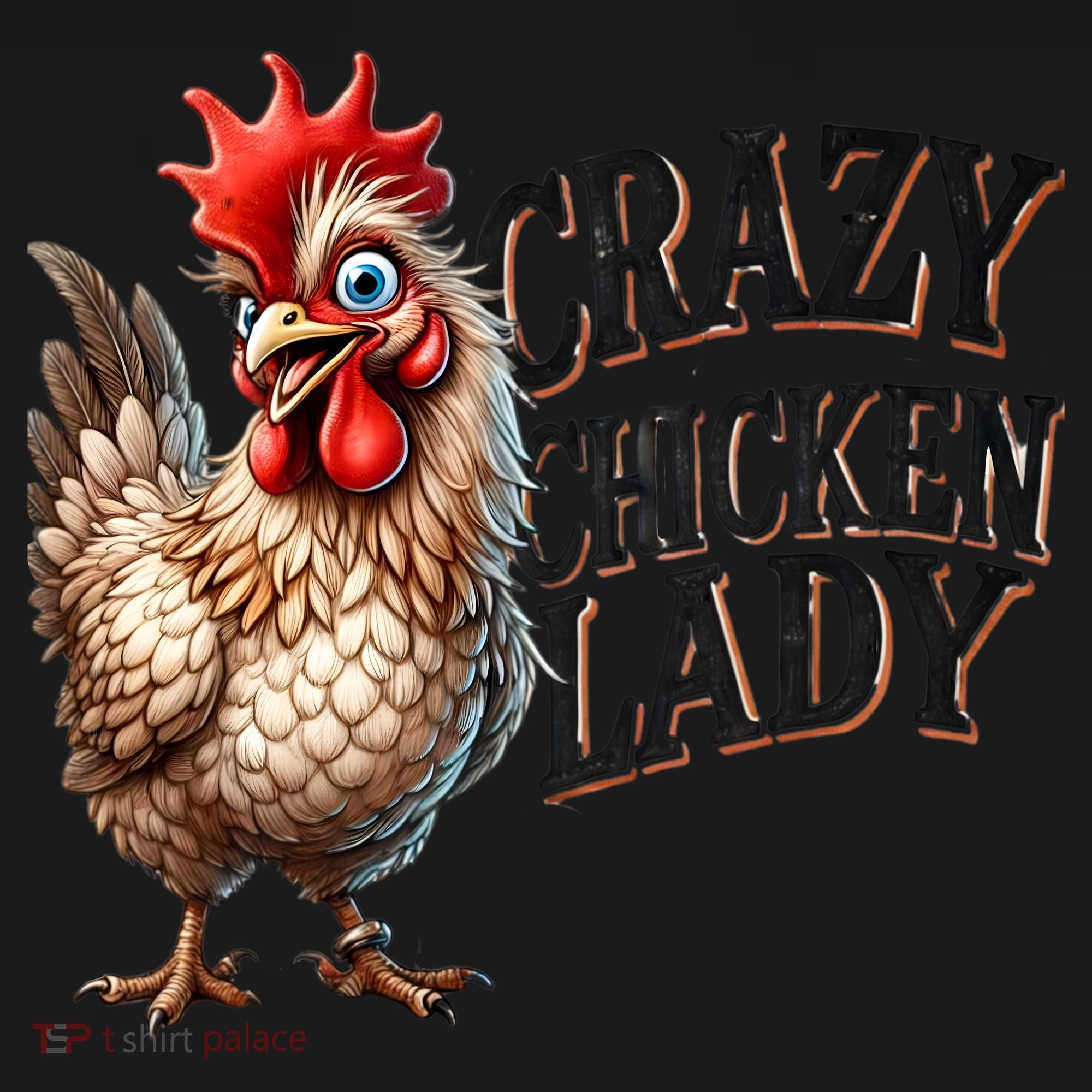 Crazy Chicken Lady Funny Farm Animal Backpack