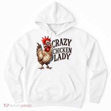 Crazy Chicken Lady Funny Farm Animal Hoodie
