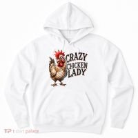 Crazy Chicken Lady Funny Farm Animal Hoodie thumb 0