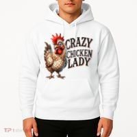 Crazy Chicken Lady Funny Farm Animal Hoodie thumb 2
