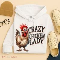 Crazy Chicken Lady Funny Farm Animal Hoodie thumb 4
