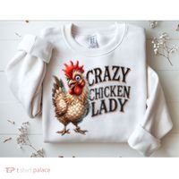 Crazy Chicken Lady Funny Farm Animal Sweatshirt thumb 2