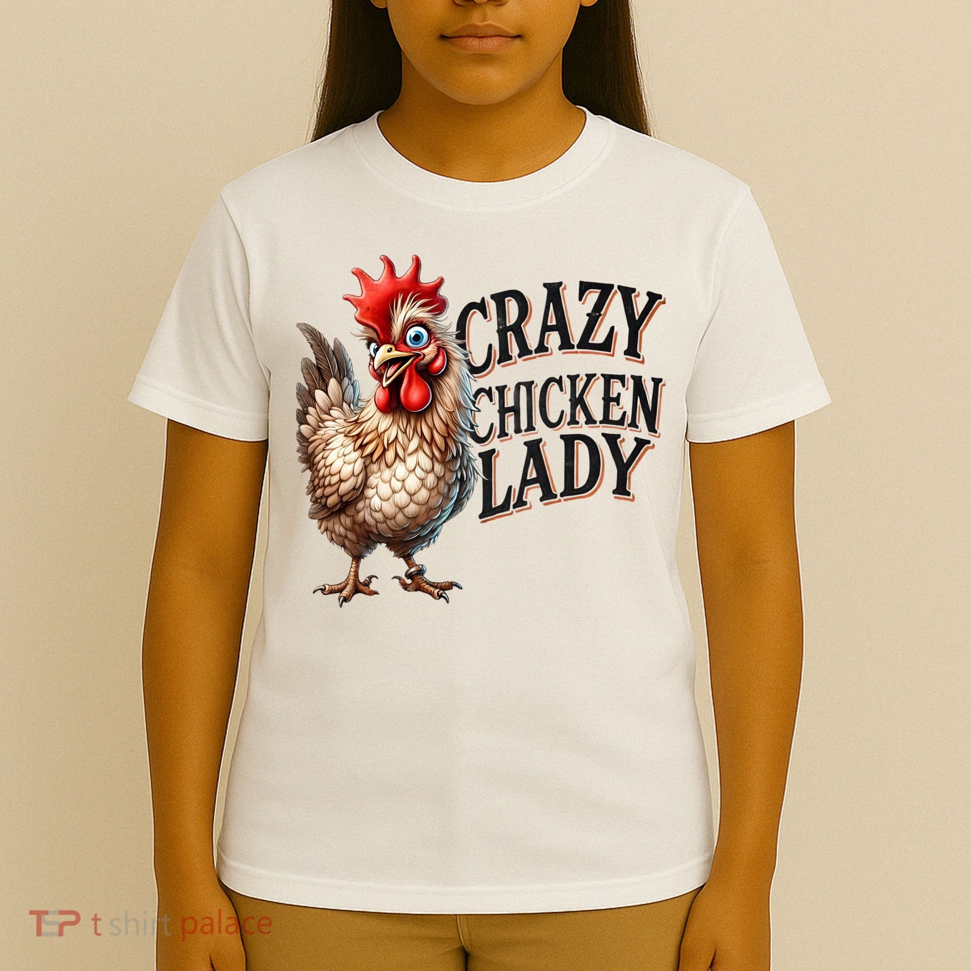 Crazy Chicken Lady Funny Farm Animal T-Shirt