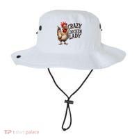 Crazy Chicken Lady Funny Farm Animal Bucket Hat thumb 0