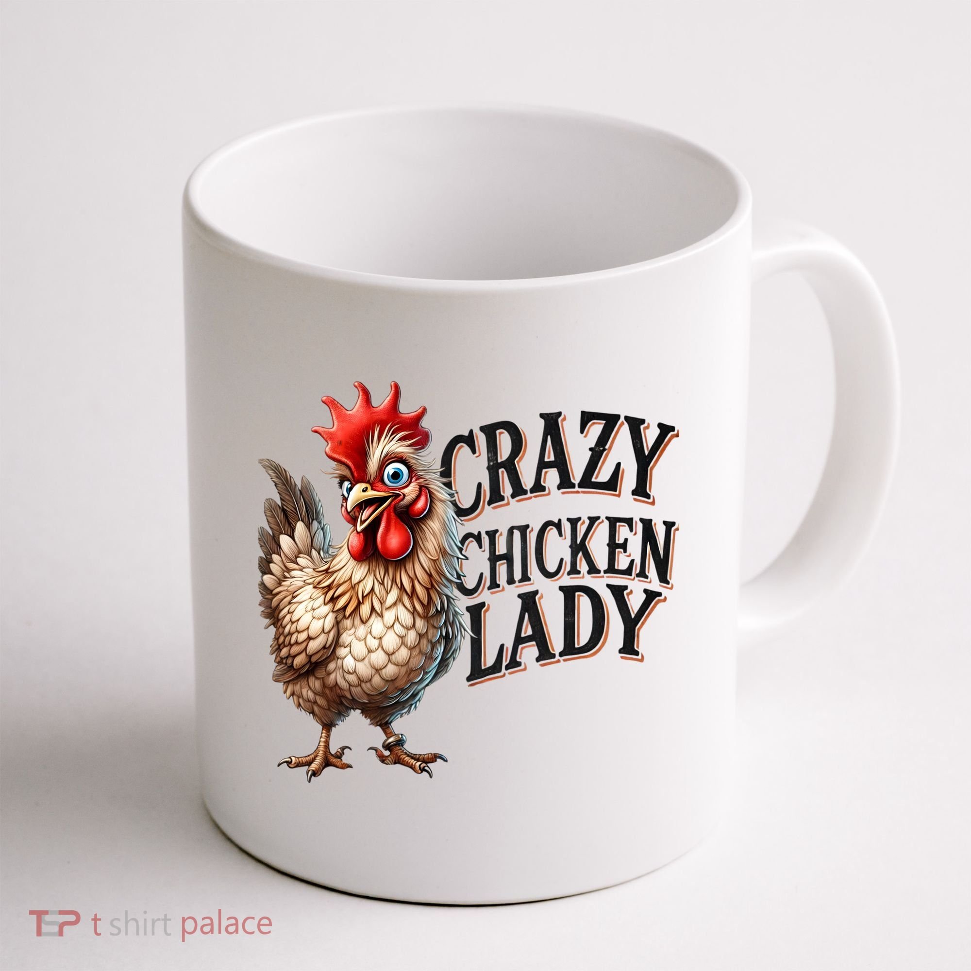 Crazy Chicken Lady Funny Farm Animal Coffee Mug