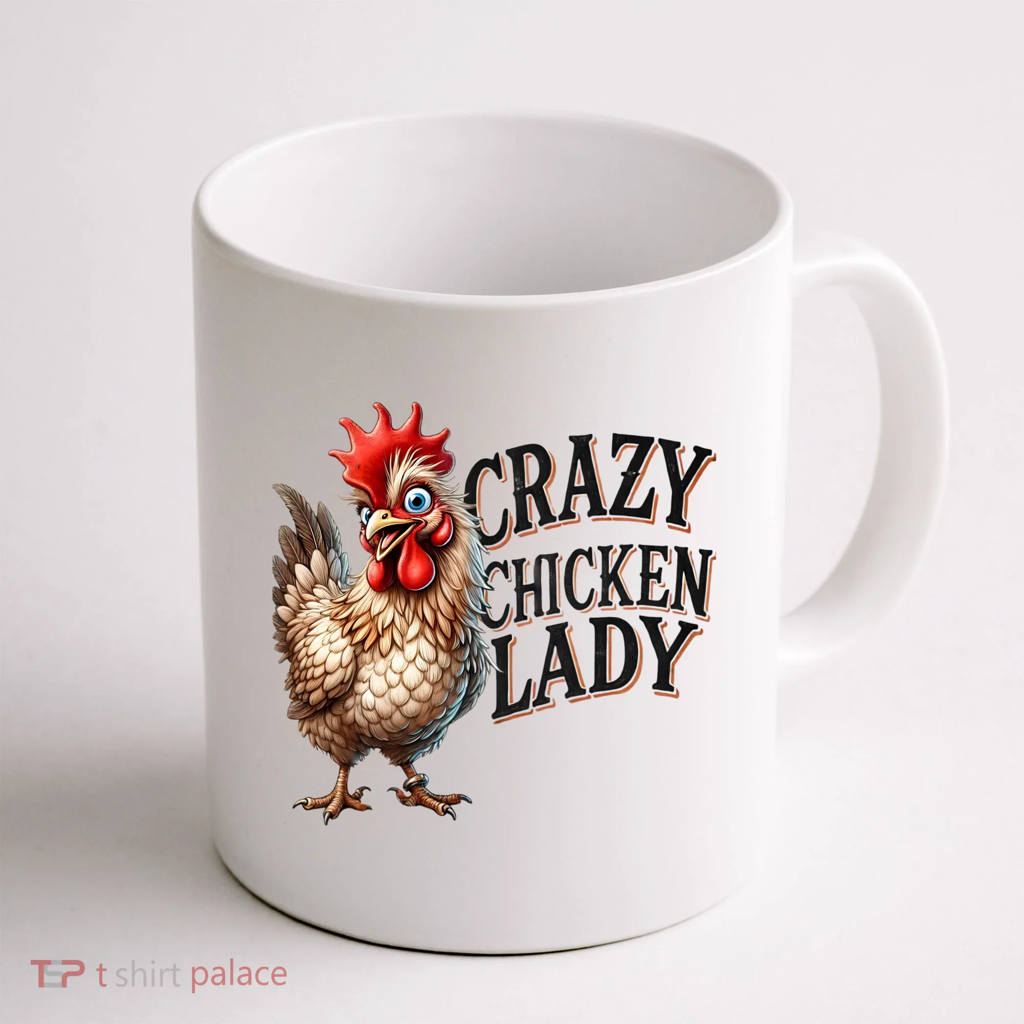 Crazy Chicken Lady Funny Farm Animal Coffee Mug