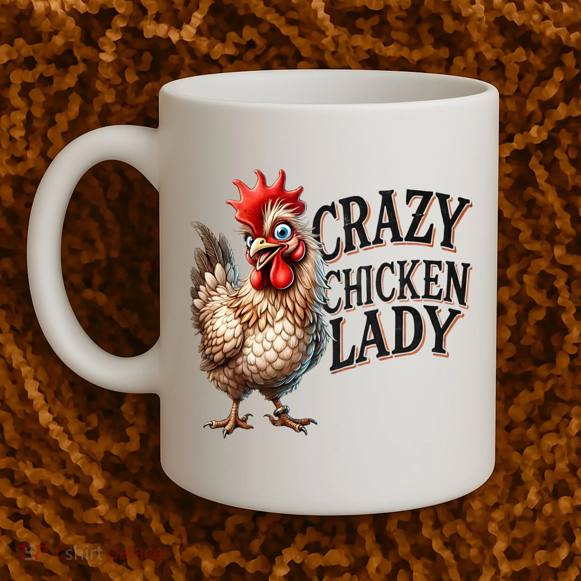 Crazy Chicken Lady Funny Farm Animal Coffee Mug