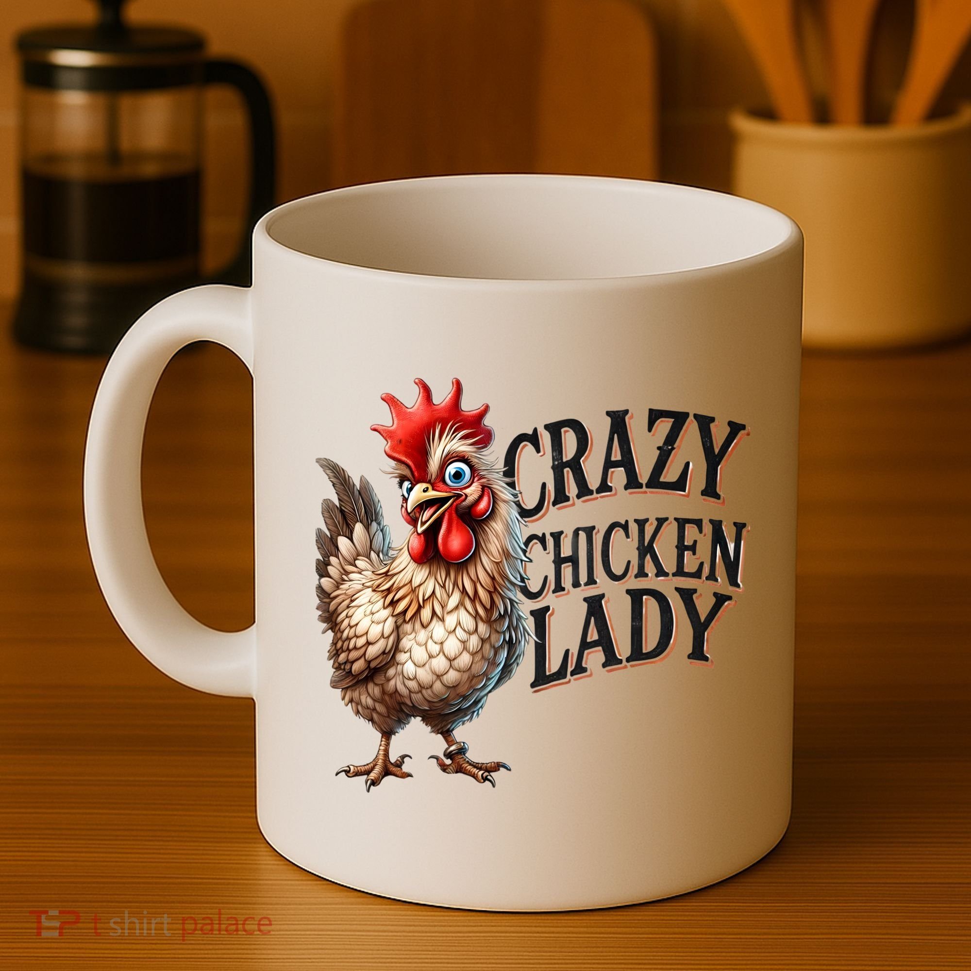 Crazy Chicken Lady Funny Farm Animal Coffee Mug