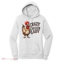 Crazy Chicken Lady Funny Farm Animal Women's Hoodie thumb 0