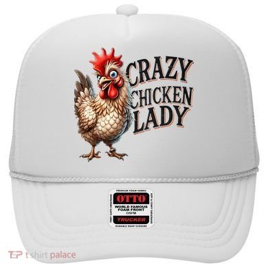 Crazy Chicken Lady Funny Farm Animal Hat