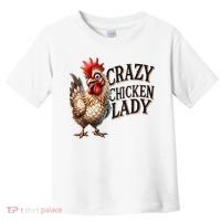 Crazy Chicken Lady Funny Farm Animal Toddler T-Shirt thumb 0