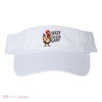 Crazy Chicken Lady Funny Farm Animal Visor thumb 0
