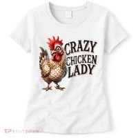 Crazy Chicken Lady Funny Farm Animal Women's T-Shirt thumb 0