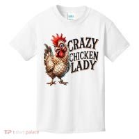 Crazy Chicken Lady Funny Farm Animal Kids T-Shirt thumb 0