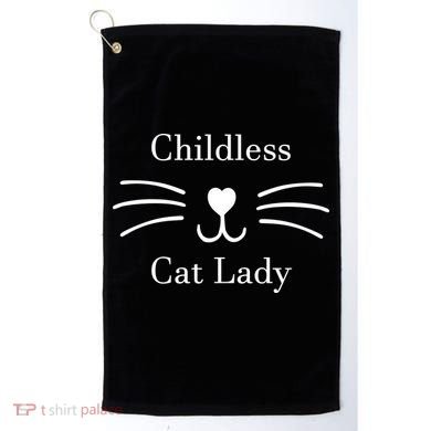Childless Cat Lady Kamala Harris Golf Towel
