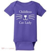Childless Cat Lady Kamala Harris Baby Bodysuit thumb 0