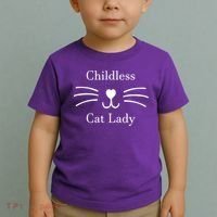 Childless Cat Lady Kamala Harris Toddler T-Shirt thumb 2