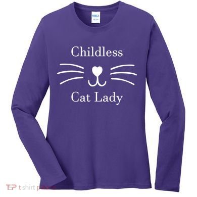Childless Cat Lady Kamala Harris Women's Long Sleeve Shirt