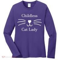 Childless Cat Lady Kamala Harris Women's Long Sleeve Shirt thumb 0