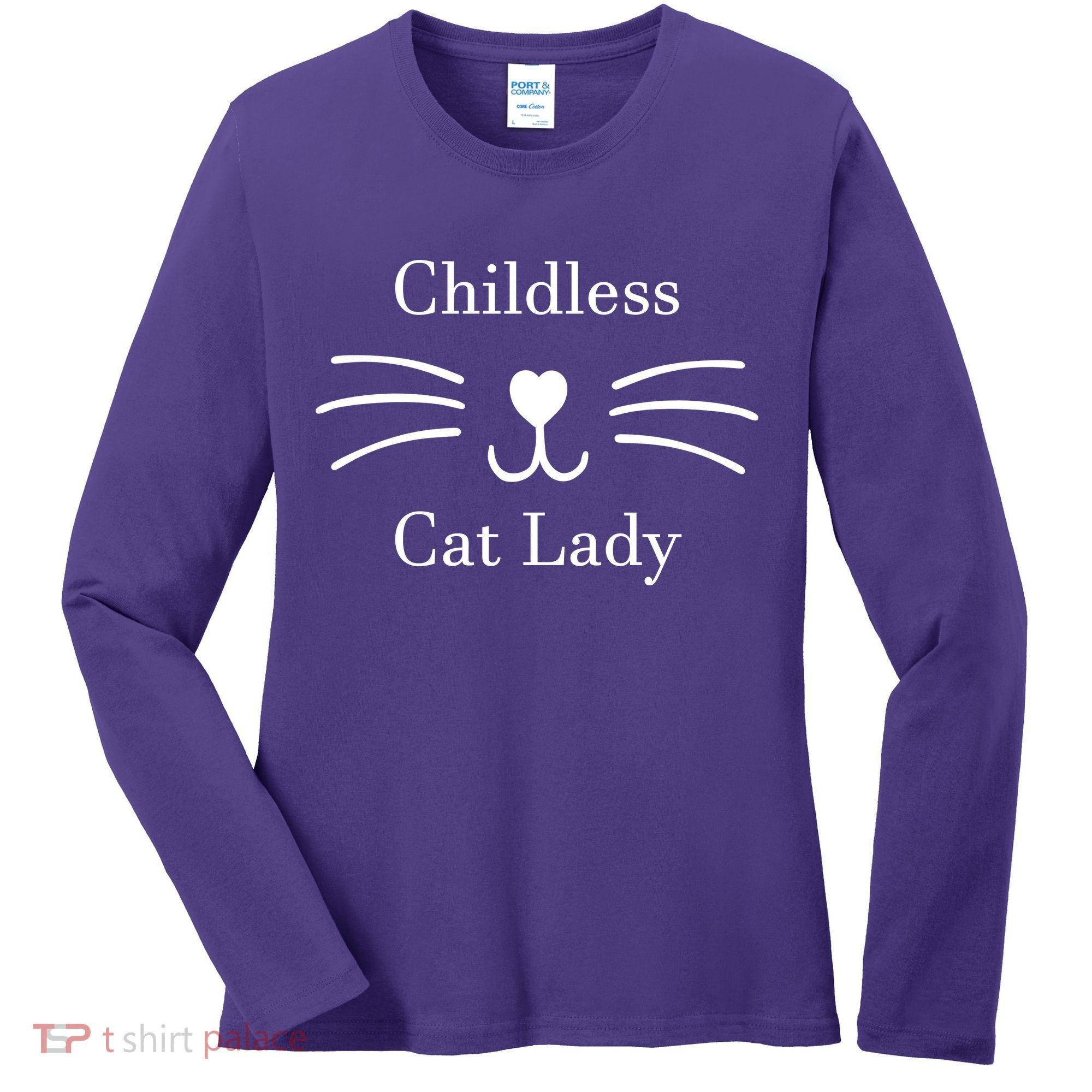 Childless Cat Lady Kamala Harris Women's Long Sleeve Shirt
