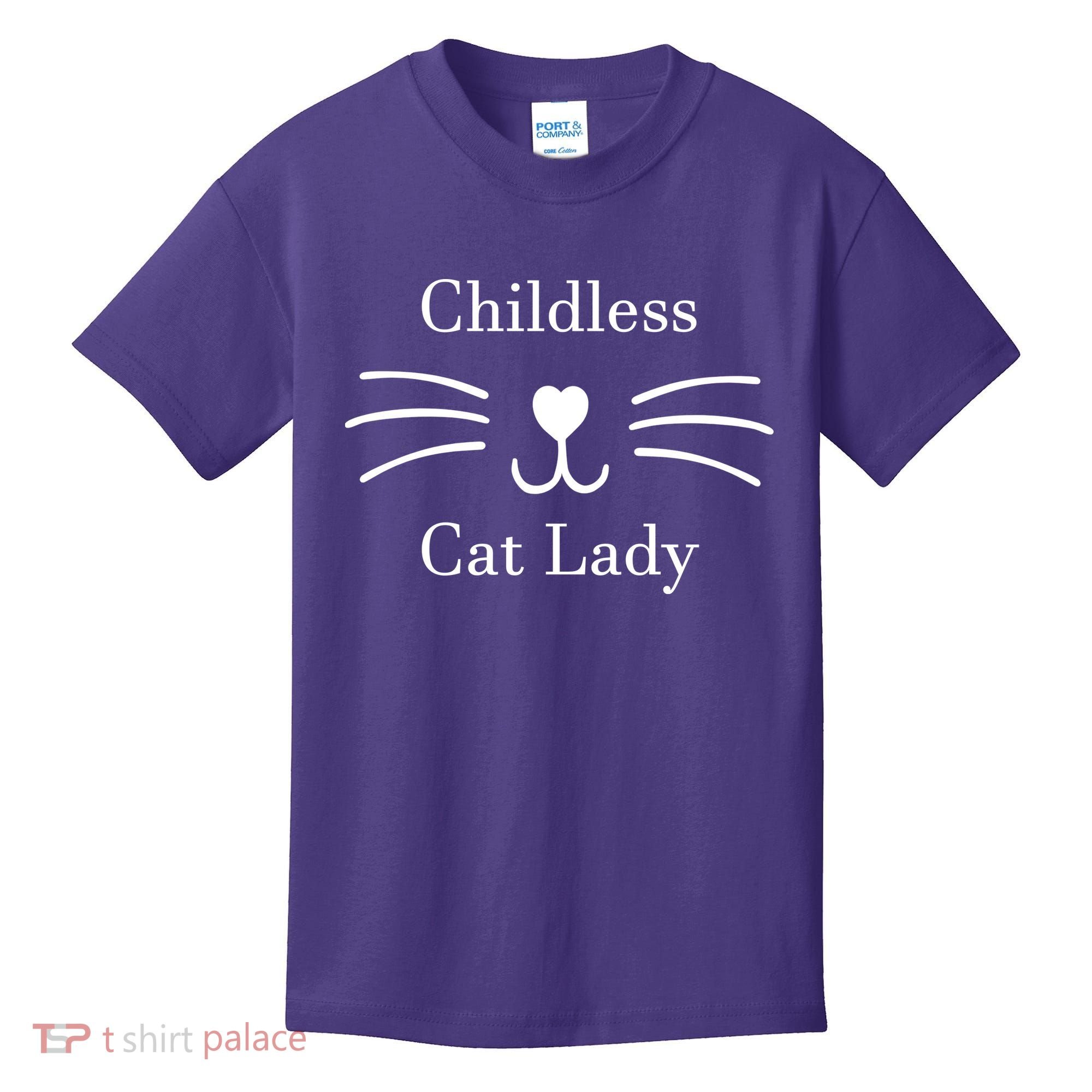 Childless Cat Lady Kamala Harris Kids T-Shirt