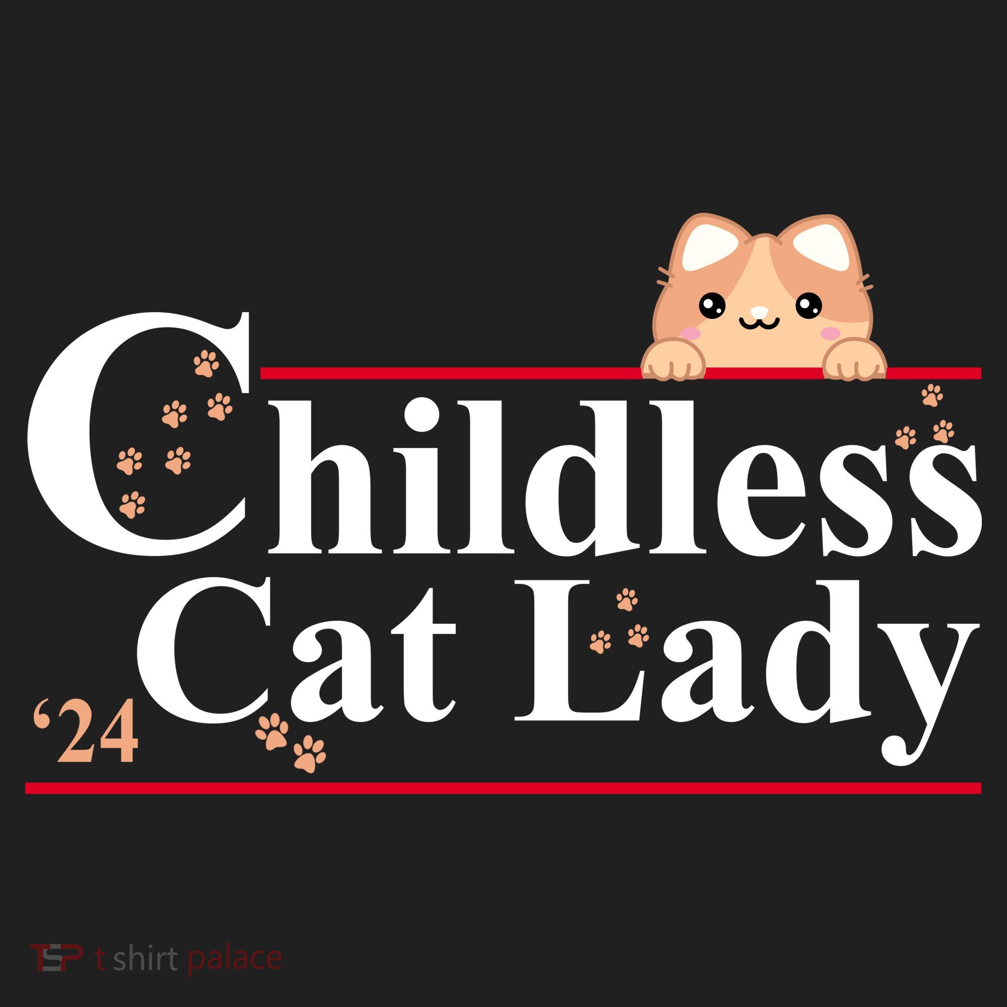 Childless Cat Lady 2024 Kamala Harris Election Beanie
