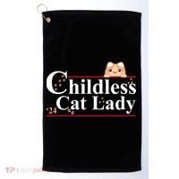 Childless Cat Lady 2024 Kamala Harris Election Golf Towel thumb 0