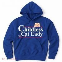 Childless Cat Lady 2024 Kamala Harris Election Hoodie thumb 0