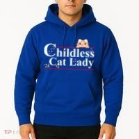 Childless Cat Lady 2024 Kamala Harris Election Hoodie thumb 2