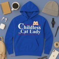 Childless Cat Lady 2024 Kamala Harris Election Hoodie thumb 3