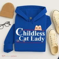 Childless Cat Lady 2024 Kamala Harris Election Hoodie thumb 4