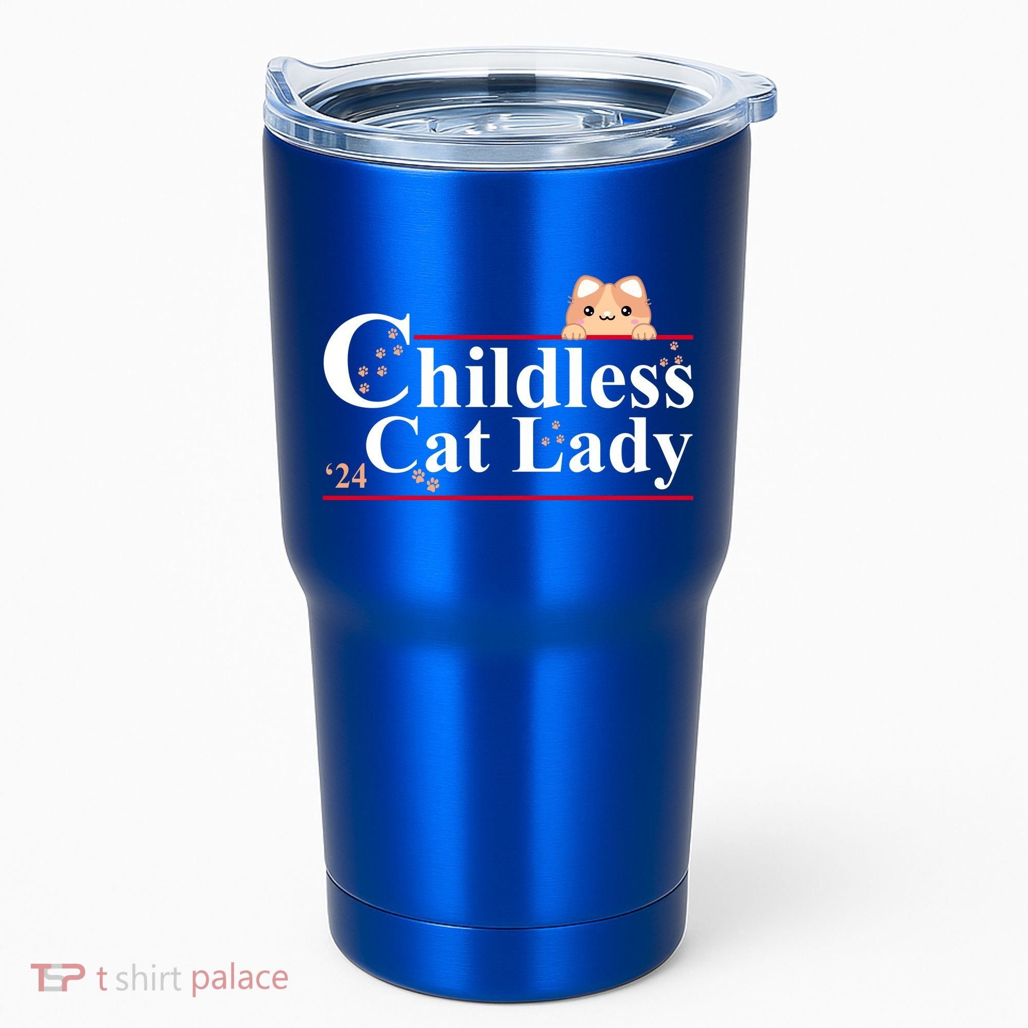 Childless Cat Lady 2024 Kamala Harris Election Tumbler