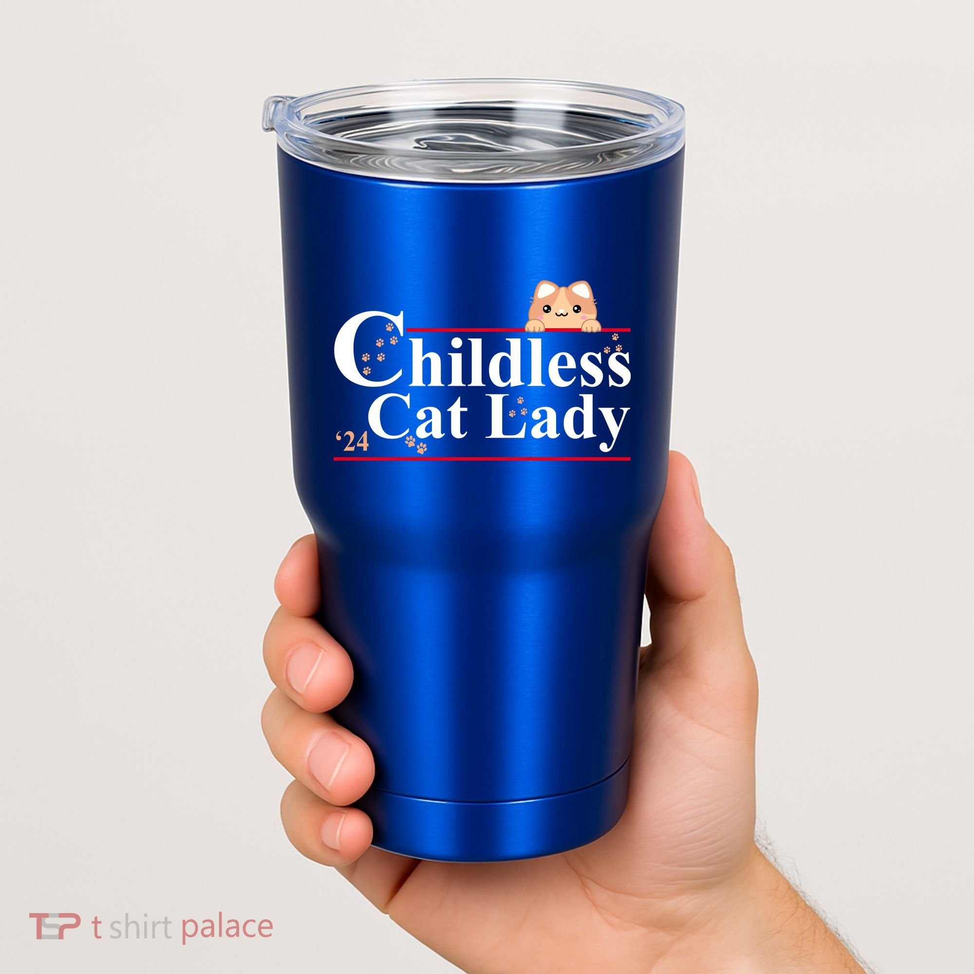 Childless Cat Lady 2024 Kamala Harris Election Tumbler