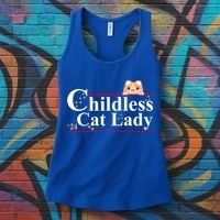 Childless Cat Lady 2024 Kamala Harris Election Women's Tank Top thumb 3