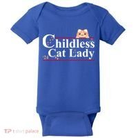 Childless Cat Lady 2024 Kamala Harris Election Baby Bodysuit thumb 0