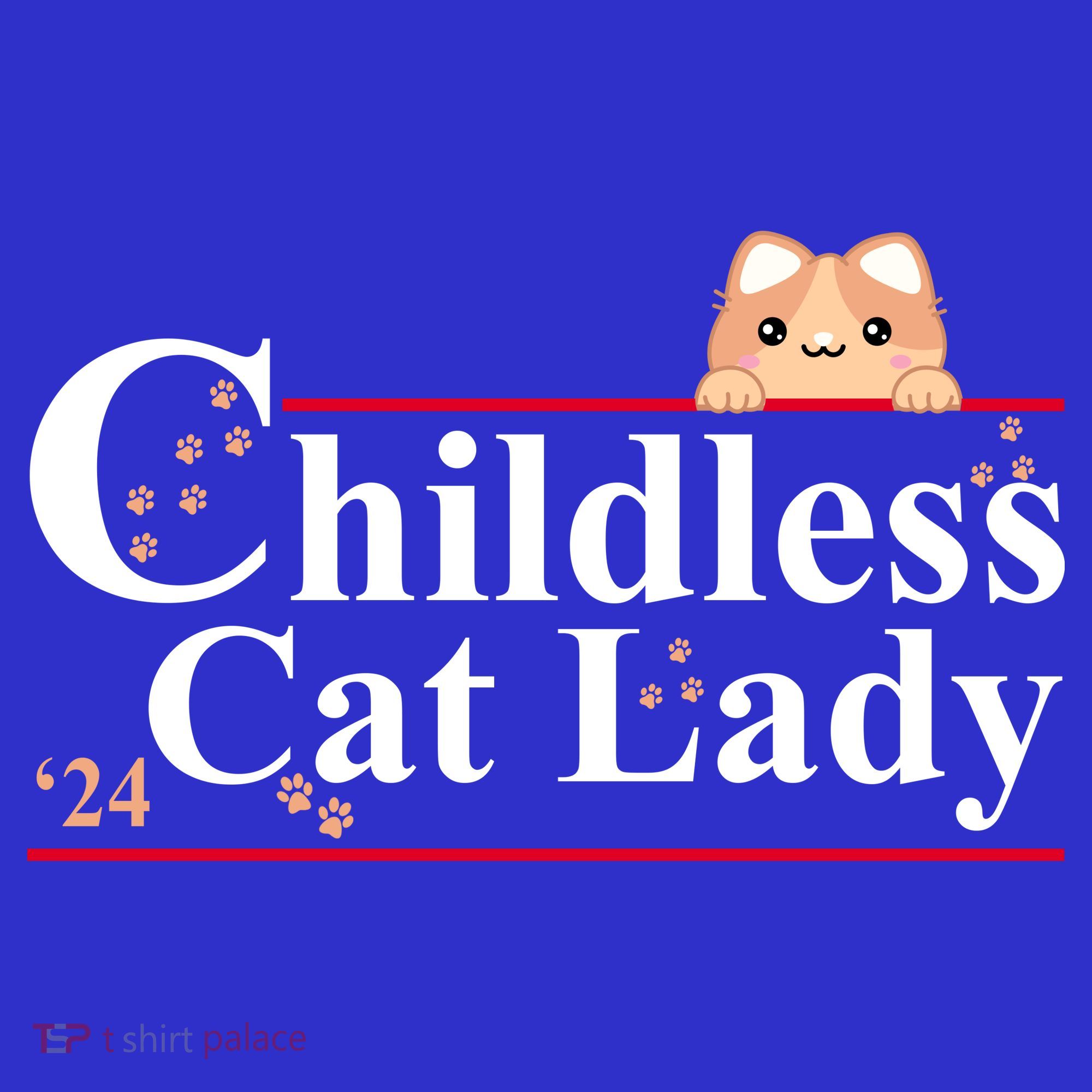 Childless Cat Lady 2024 Kamala Harris Election Baby Bodysuit