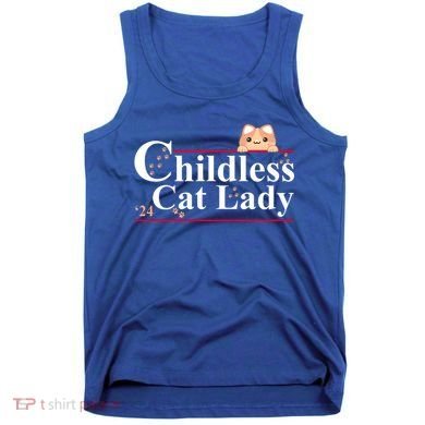 Childless Cat Lady 2024 Kamala Harris Election Tank Top