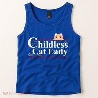 Childless Cat Lady 2024 Kamala Harris Election Tank Top thumb 2