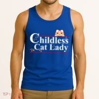 Childless Cat Lady 2024 Kamala Harris Election Tank Top thumb 3