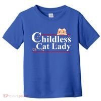 Childless Cat Lady 2024 Kamala Harris Election Toddler T-Shirt thumb 0