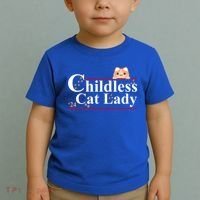 Childless Cat Lady 2024 Kamala Harris Election Toddler T-Shirt thumb 2