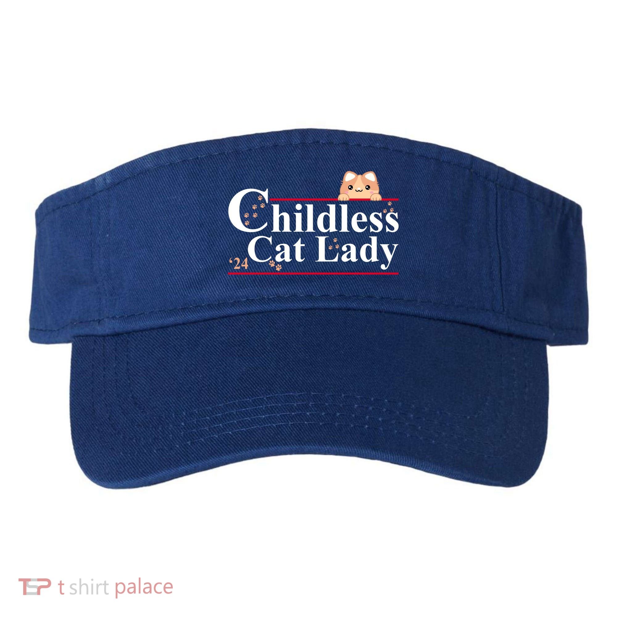 Childless Cat Lady 2024 Kamala Harris Election Visor