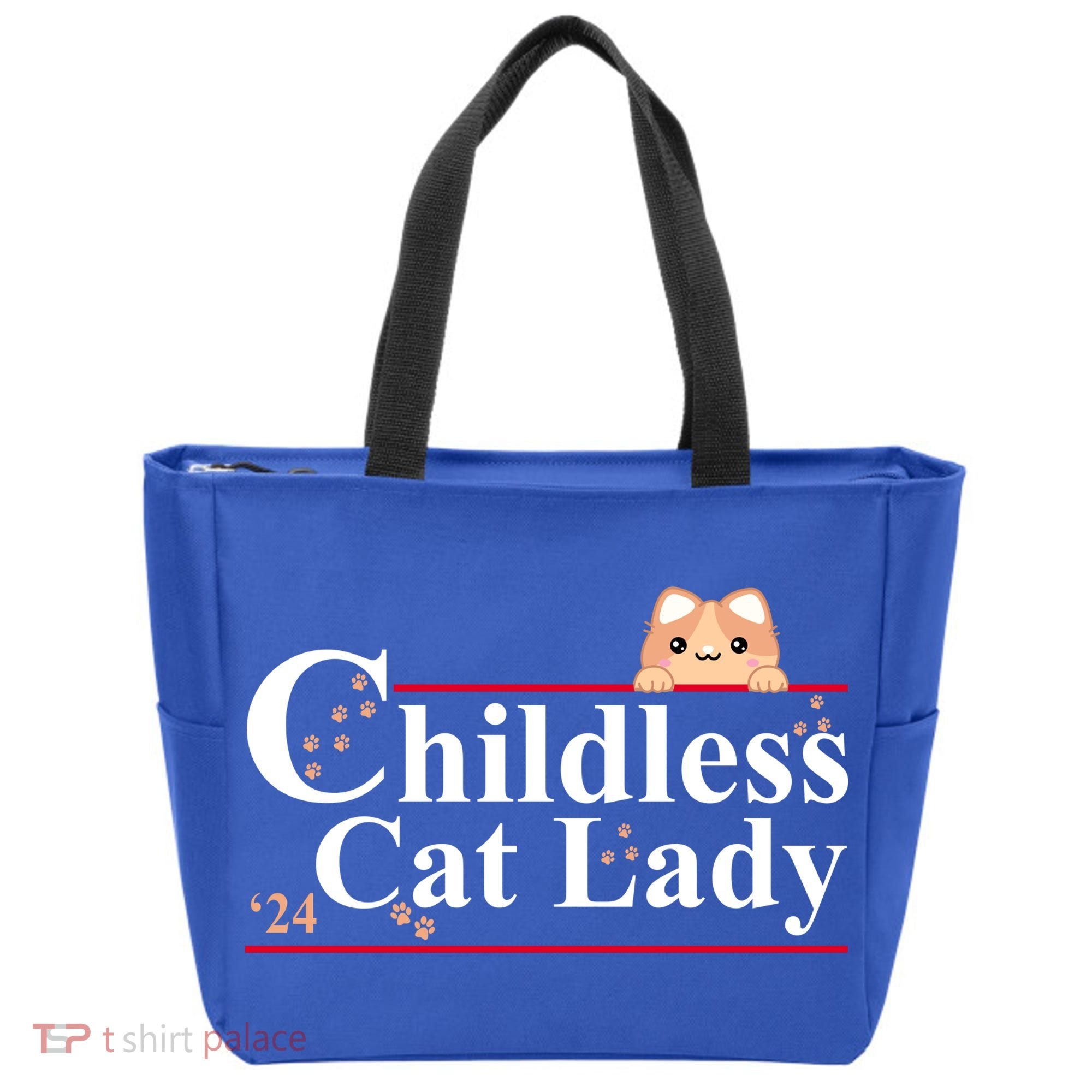 Childless Cat Lady 2024 Kamala Harris Election Tote Bag
