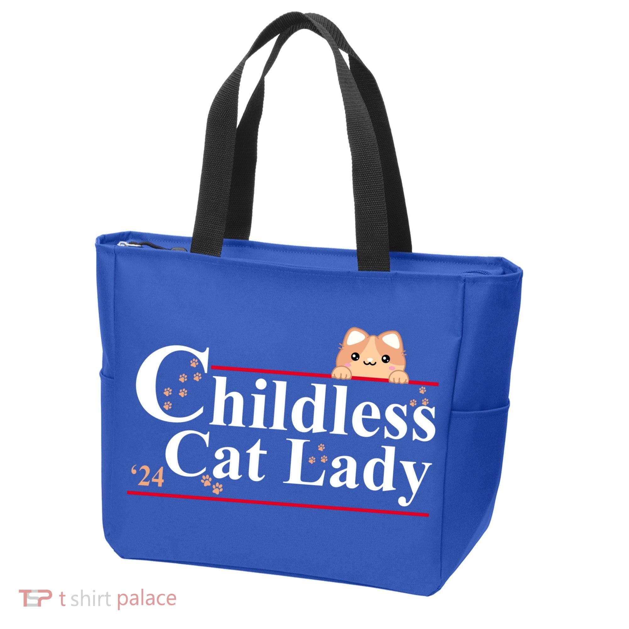 Childless Cat Lady 2024 Kamala Harris Election Tote Bag