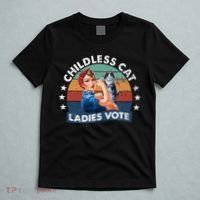 Childless Cat Ladies Vote Rosie The Riveter Vintage T-Shirt thumb 5