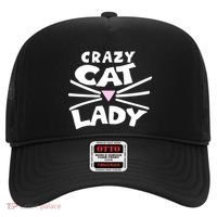 Crazy Cat Lady Long Funny Gift Cute Cat Gift Hat thumb 0