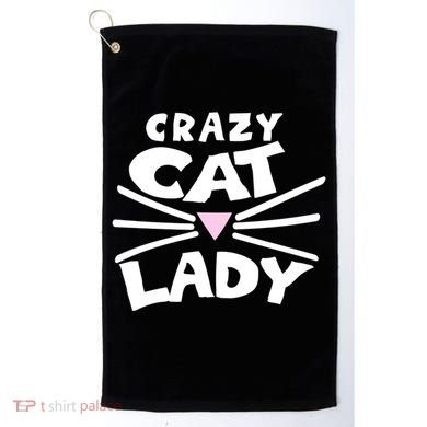 Crazy Cat Lady Long Funny Gift Cute Cat Gift Golf Towel