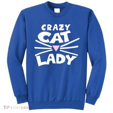 Crazy Cat Lady Long Funny Gift Cute Cat Gift Sweatshirt