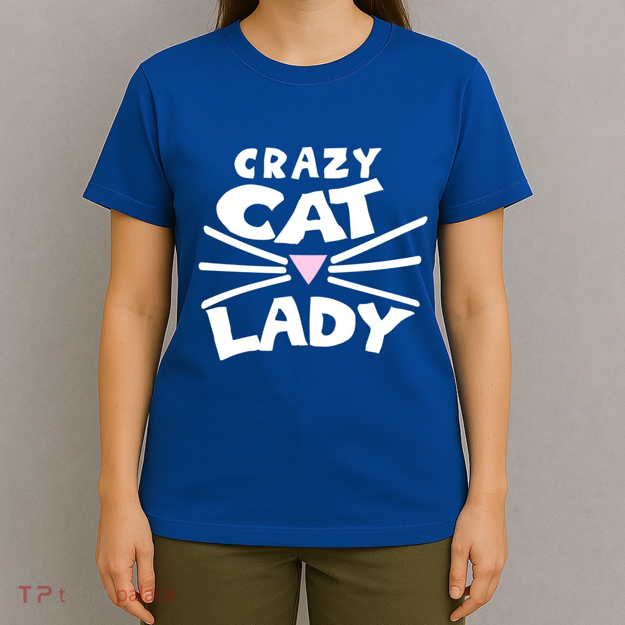 Crazy Cat Lady Long Funny Gift Cute Cat Gift T-Shirt