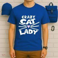Crazy Cat Lady Long Funny Gift Cute Cat Gift T-Shirt thumb 6